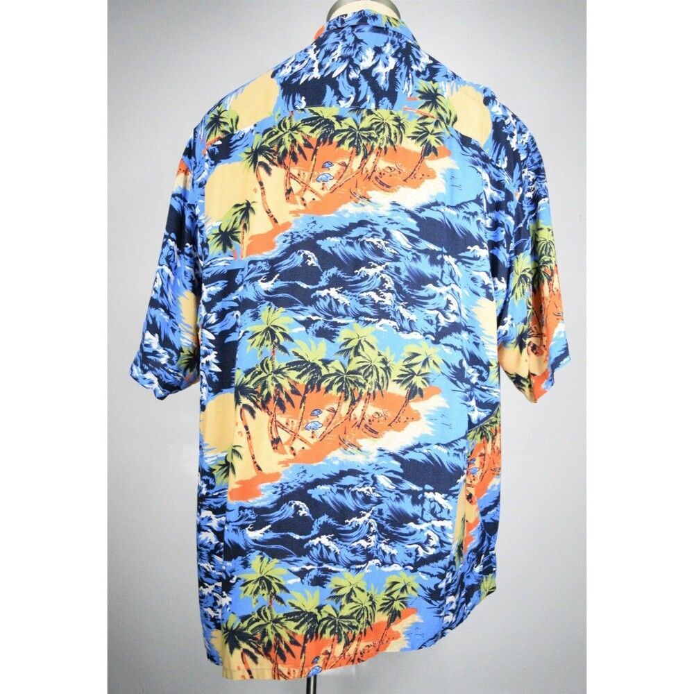 Puritan Ocean Beach Men's Size 2XLT Casual Button Front Shirt - Picture 8 of 11